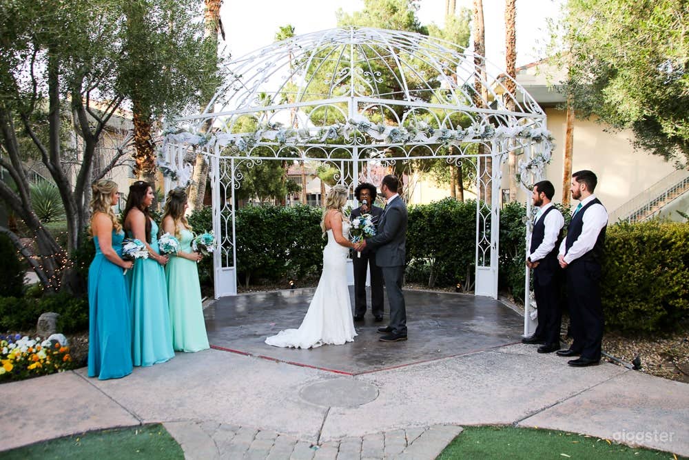 Las Vegas Garden Gazebo Ceremony Photo 1