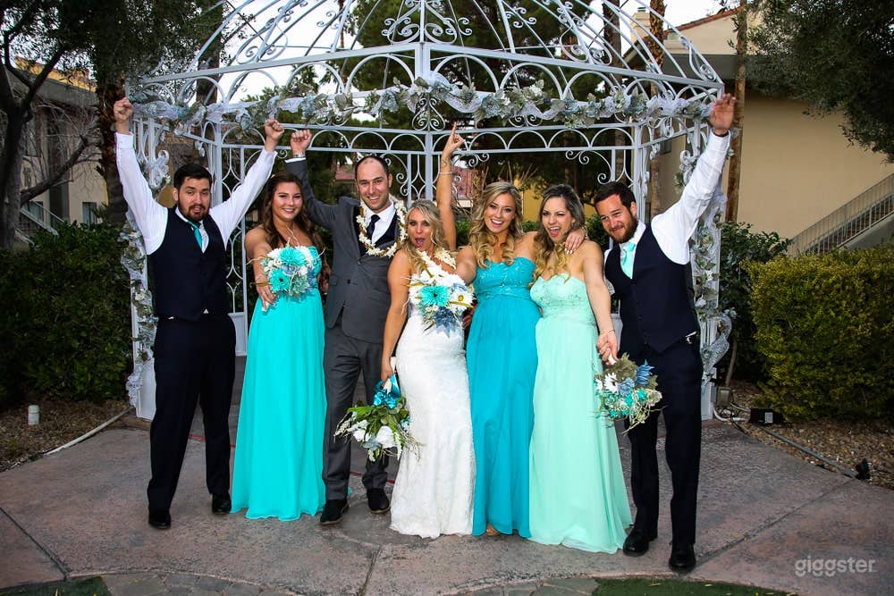 Las Vegas Garden Gazebo Ceremony Photo 3