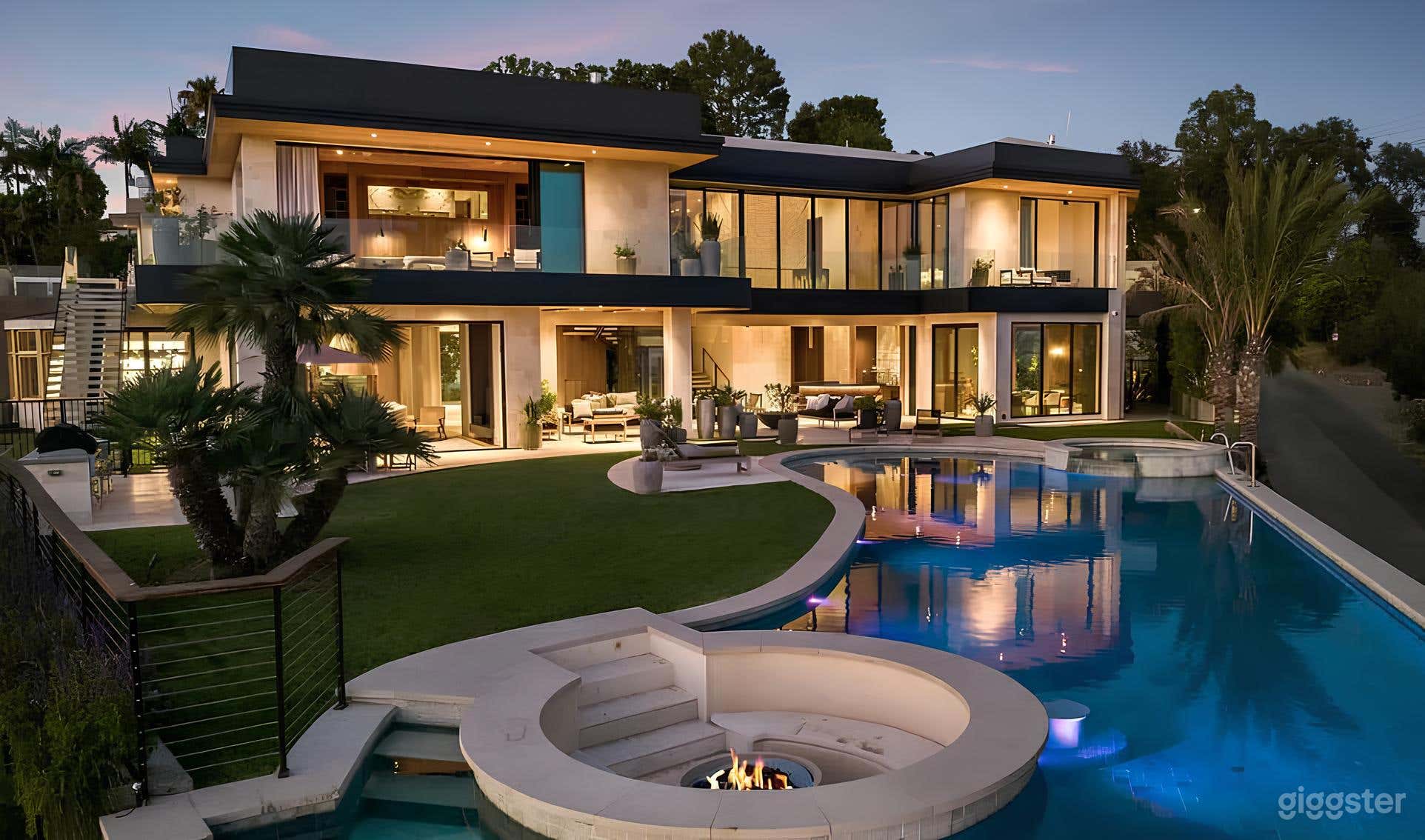 Pool and front yard 