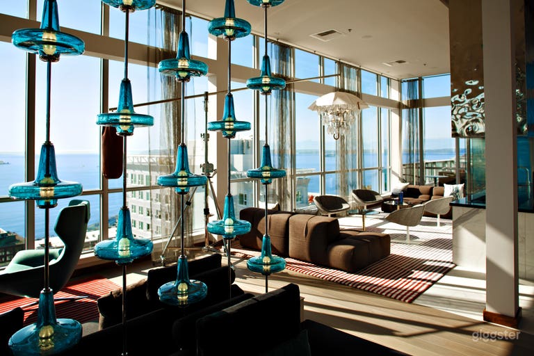  Sky Lounge & Outdoor Terrace with Panoramic Seattle View 