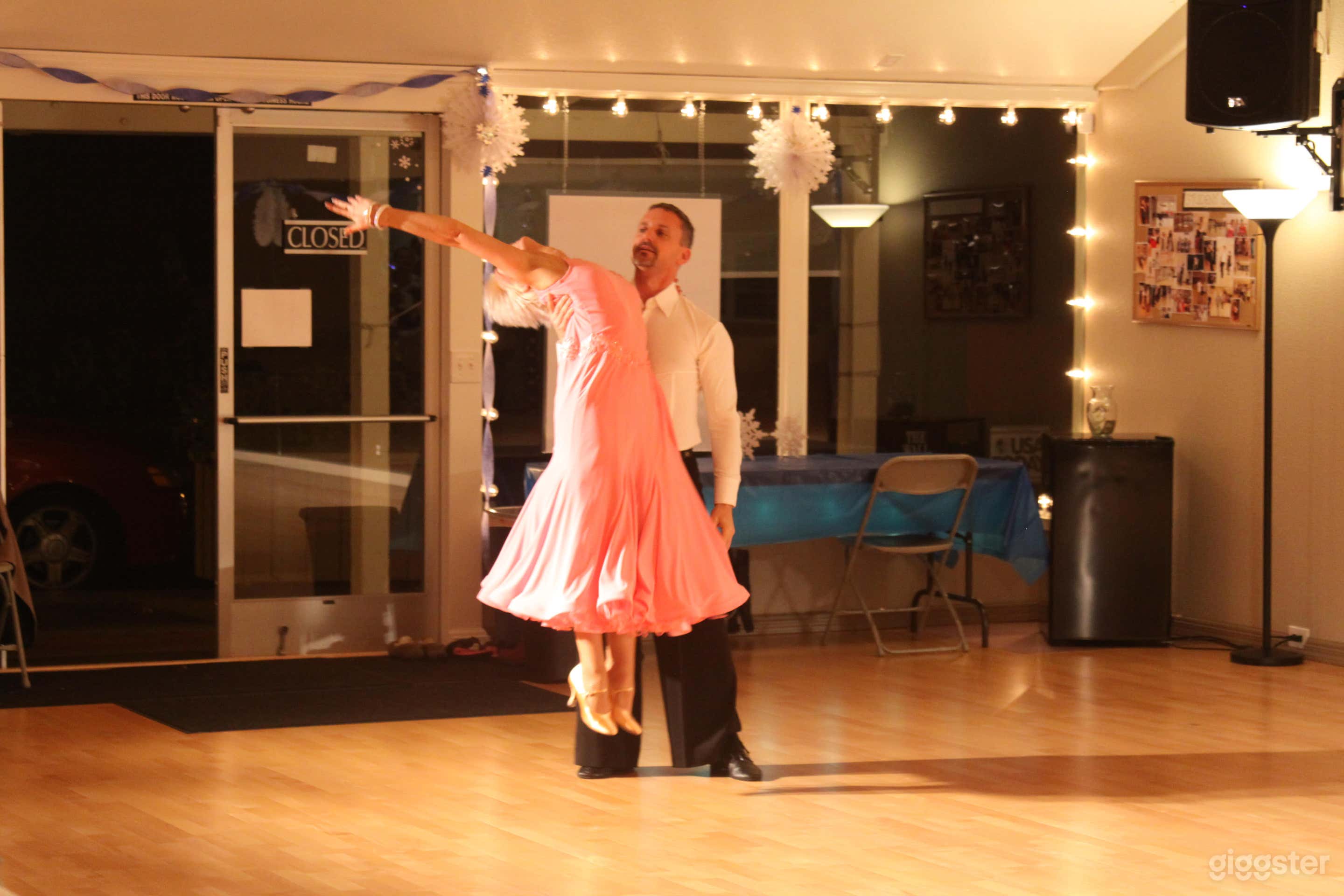Night-time main ballroom with Stage lighting
