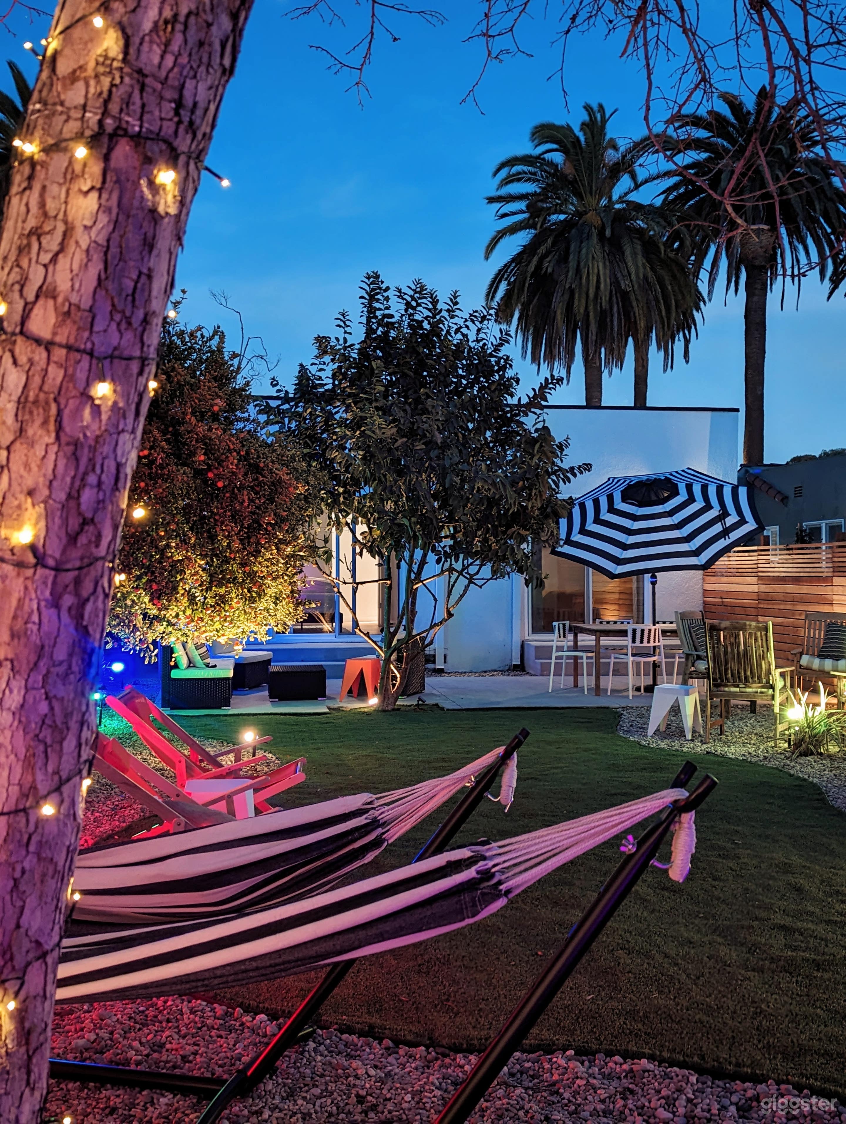 Back Yard Night View!