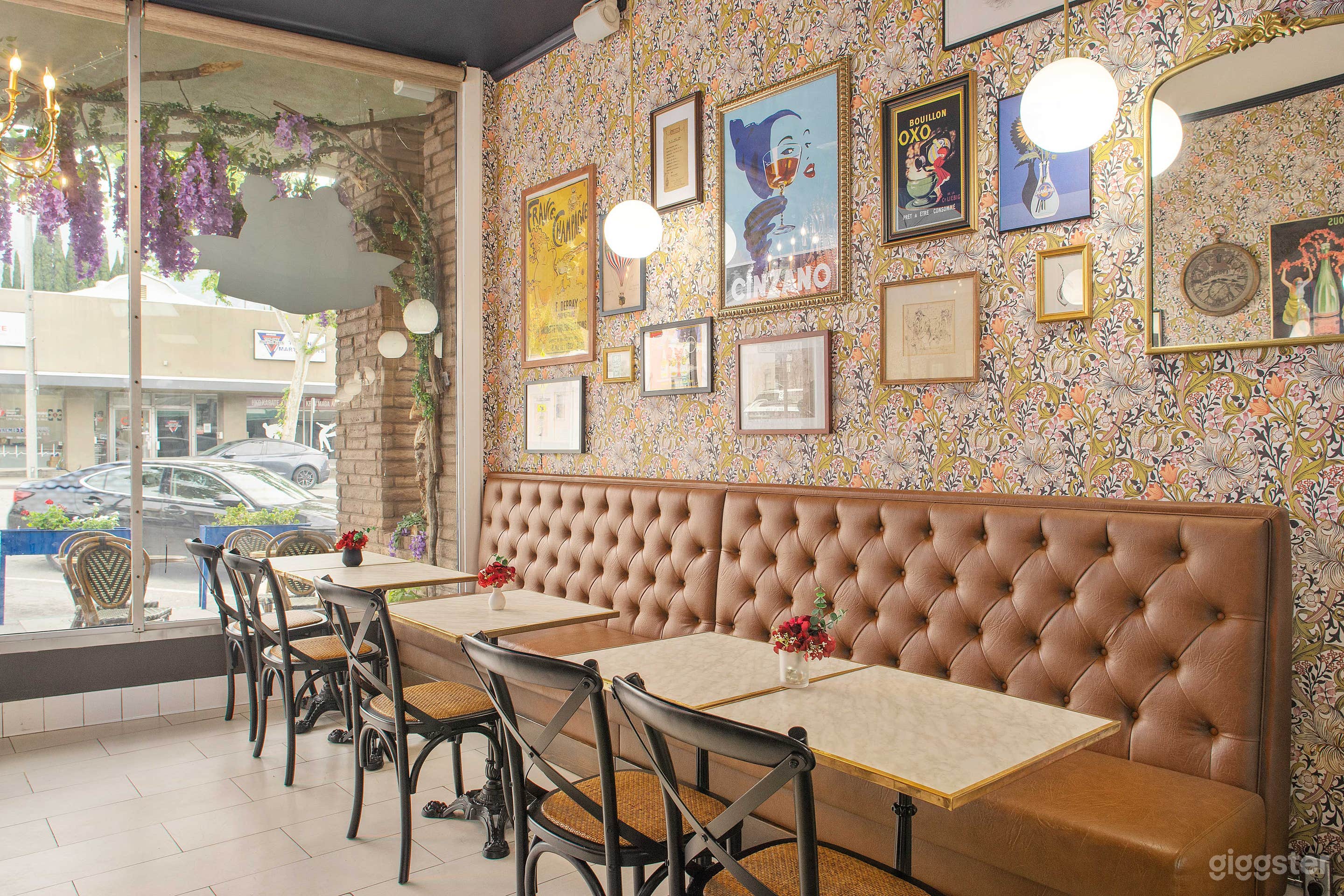 Fashionably Decorated French Cafe Photo 1