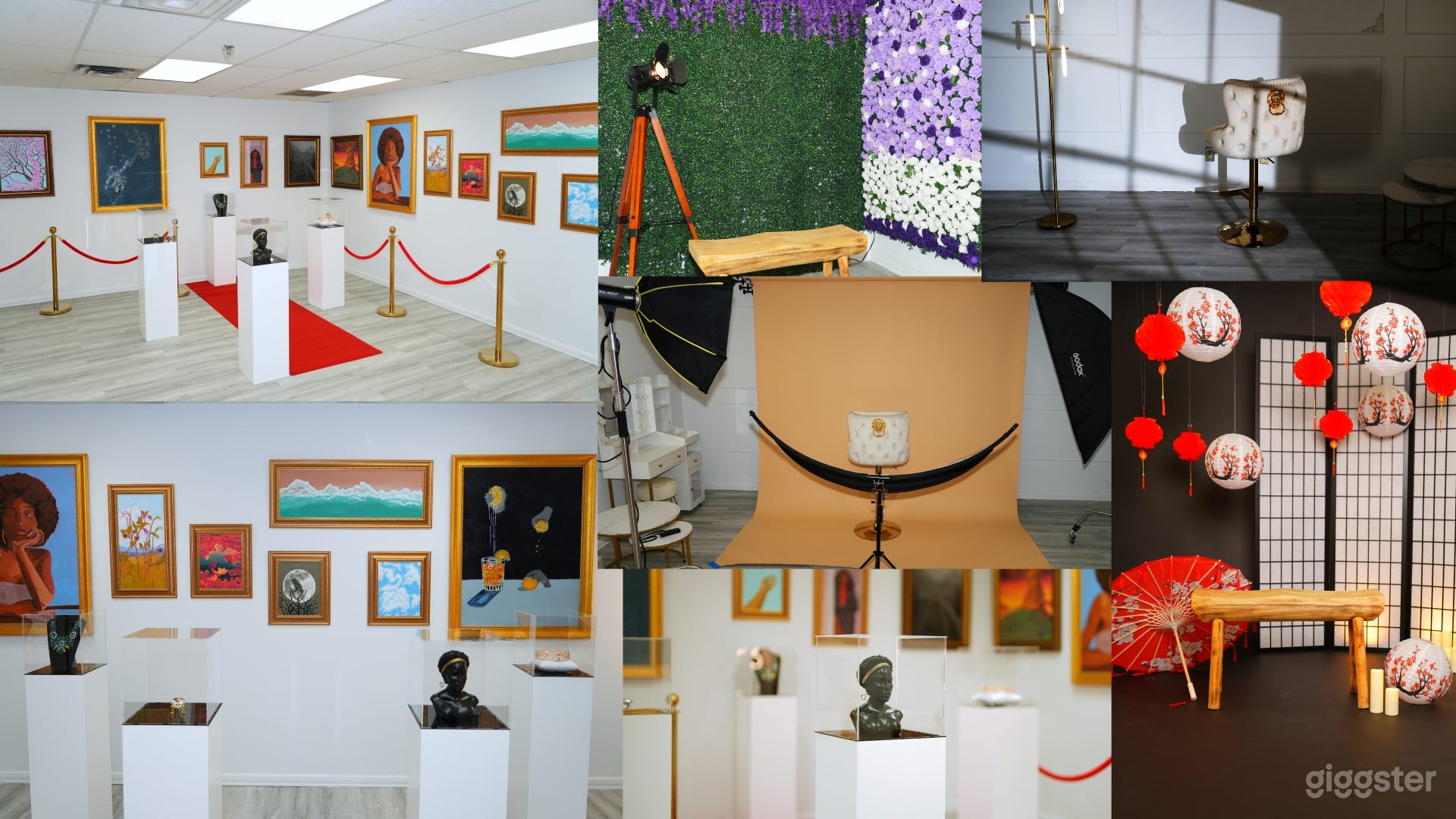 Multi use space for different creative scenes