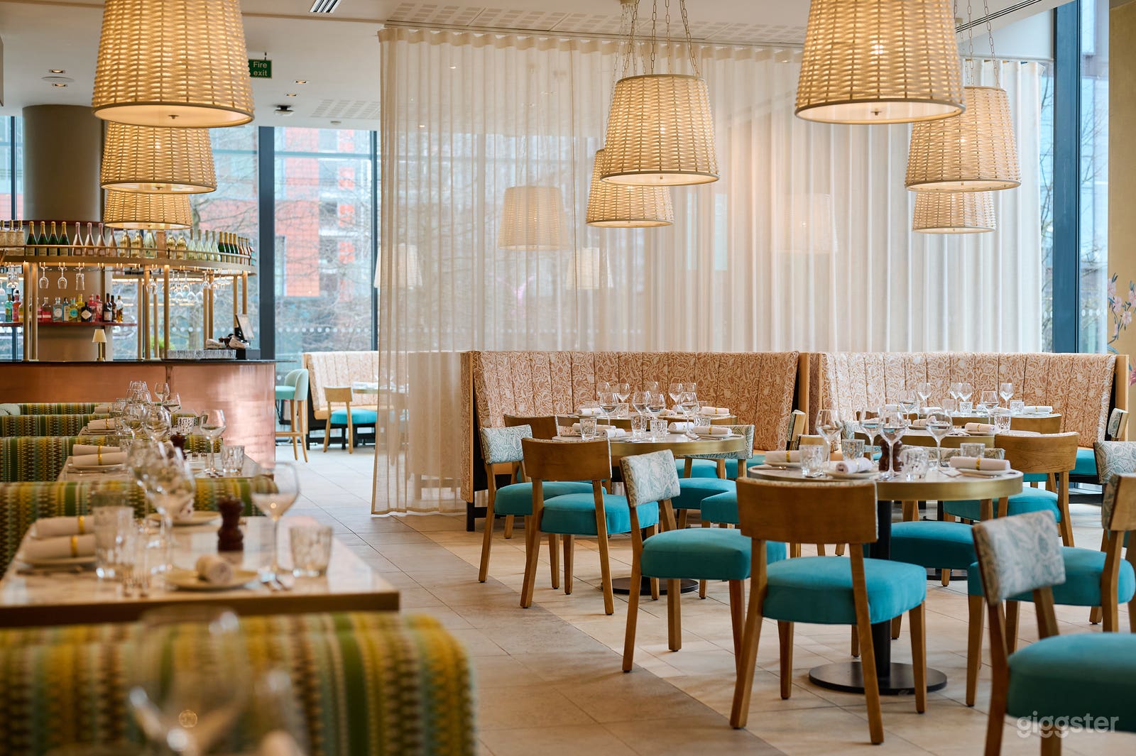 Light, Open Premium Restaurant with Terrace & Curtained Bar Photo 1