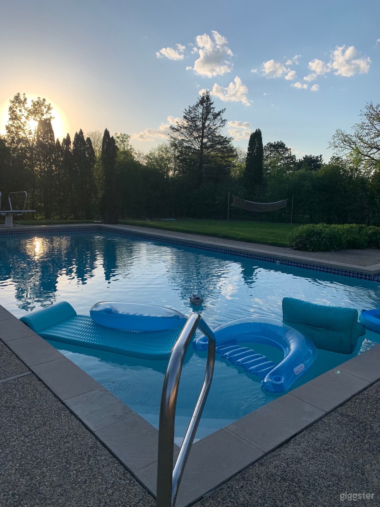 Midcentury 12ft Deep Outdoor Heated Pool Photo 4