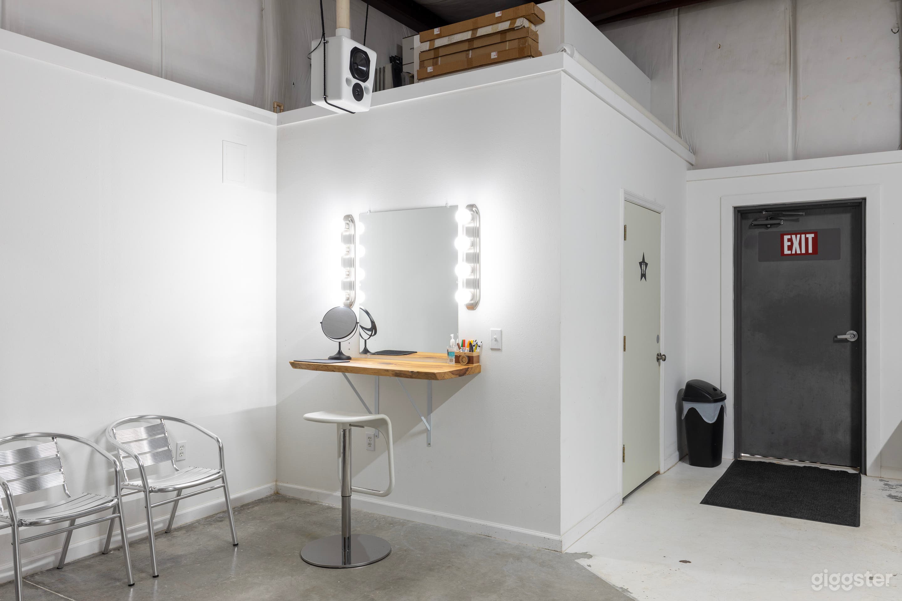 Hair and Makeup station