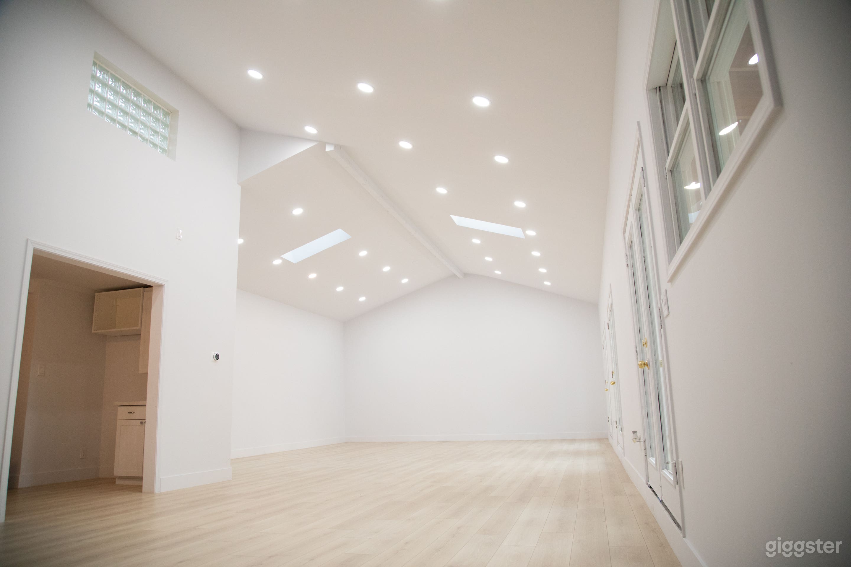 Empty photography studio