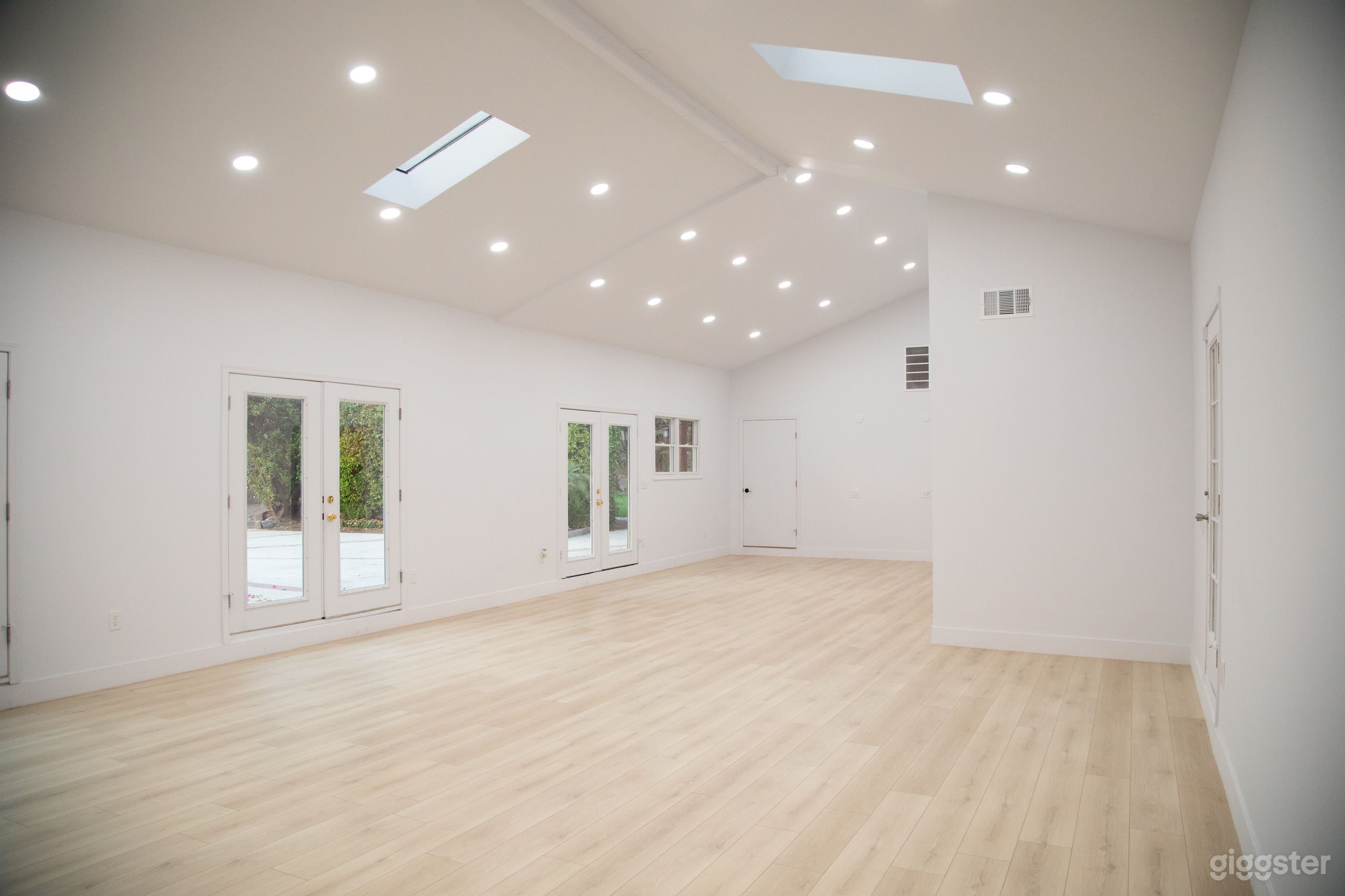 Empty photography studio