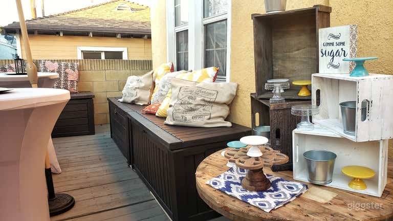  Decorated Outdoor Space Lounge and cocktail tables area  