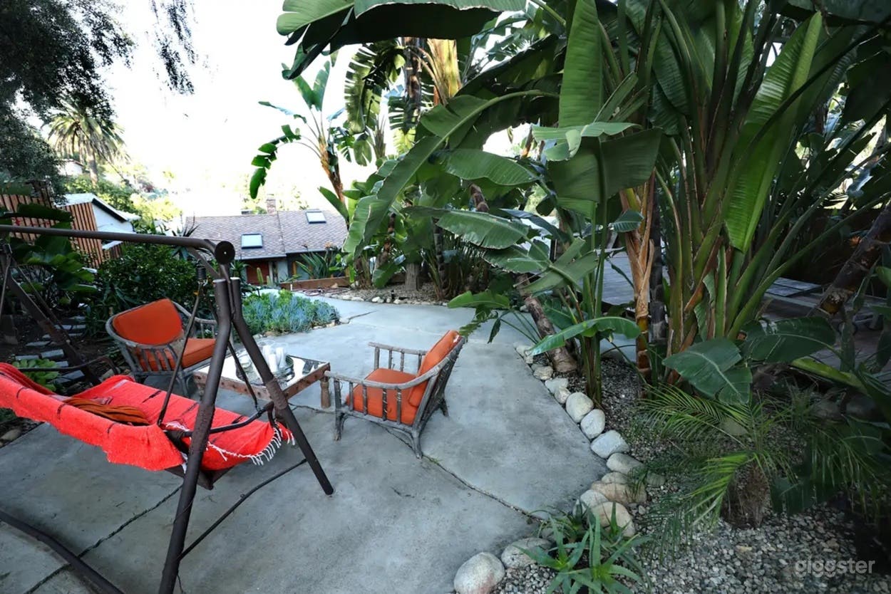 Rustic Tropical Backyard for Production Photo 2