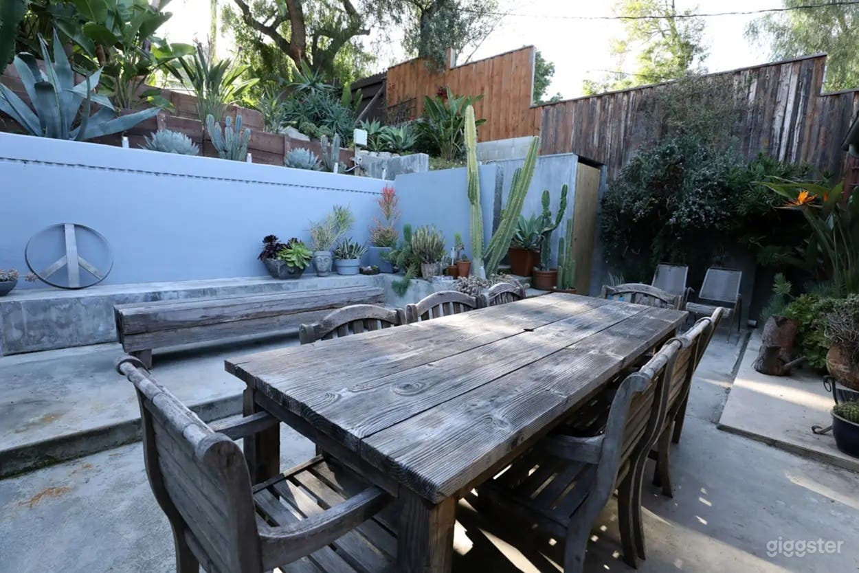 Rustic Tropical Backyard for Production Photo 1