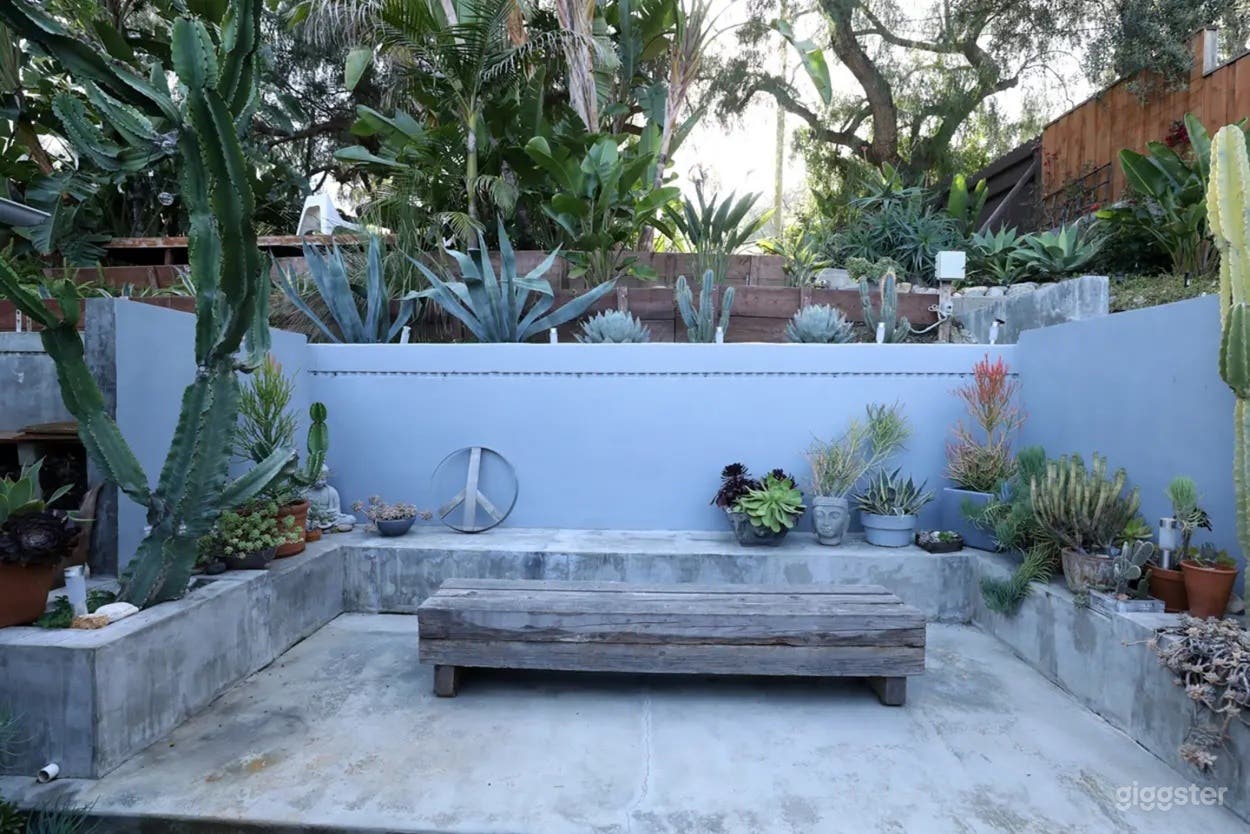 Rustic Tropical Backyard for Production Photo 3