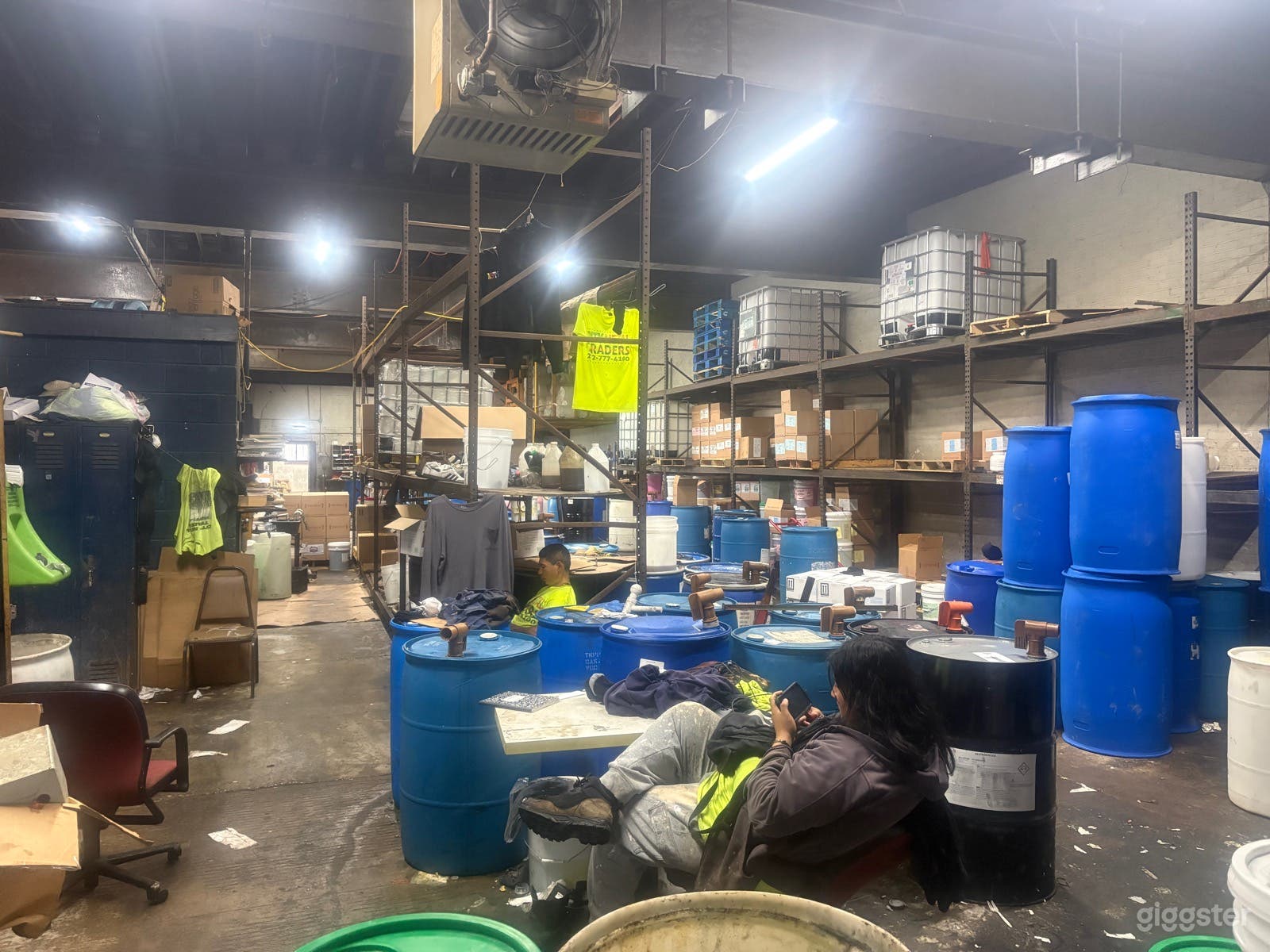 Grungy warehouse with retro offices Photo 2