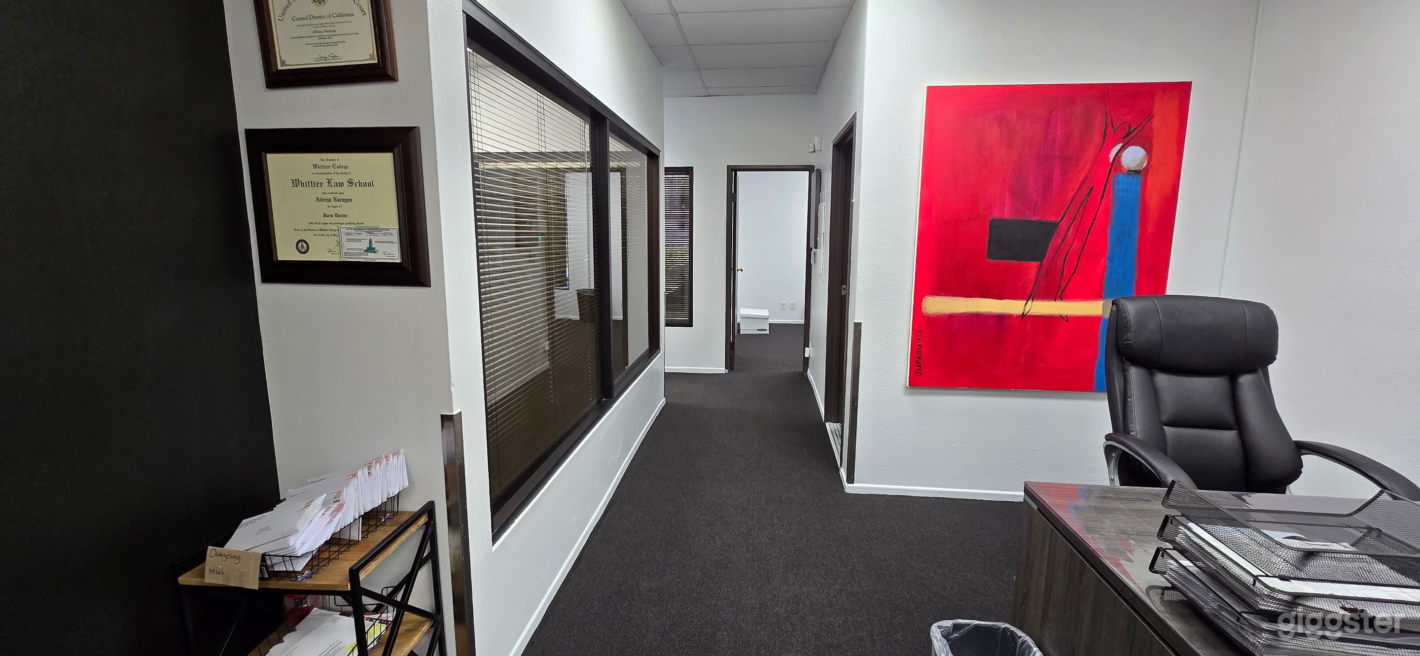 Hallway by front lounge