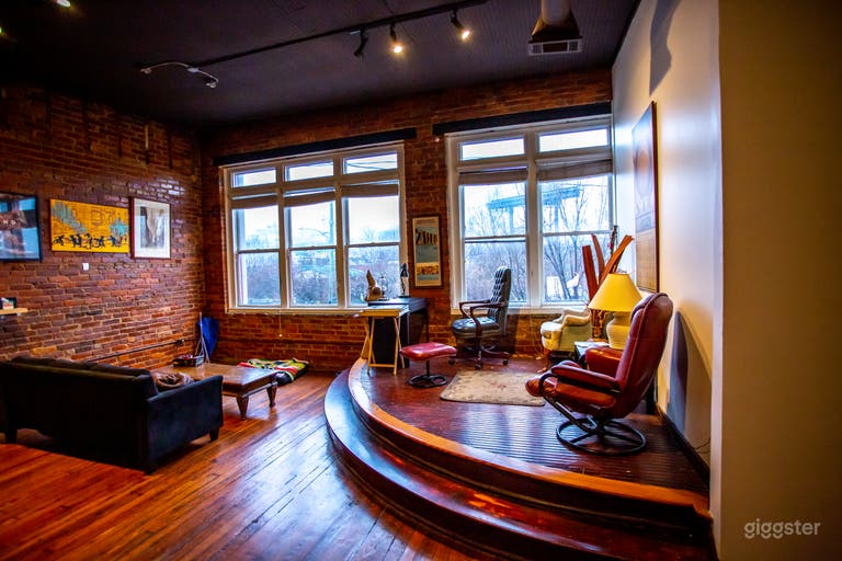  Front office Small Stage near large windows. 