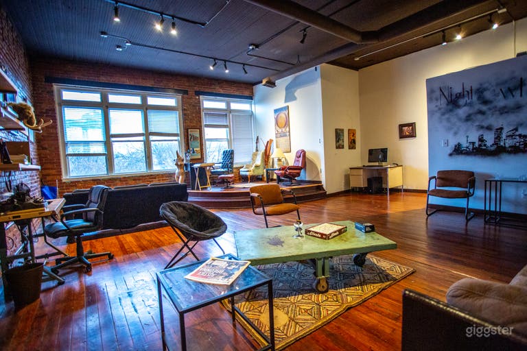  Front office Small Stage near large windows. 