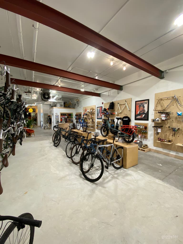  Bright Industrial Bike Store in Toronto 