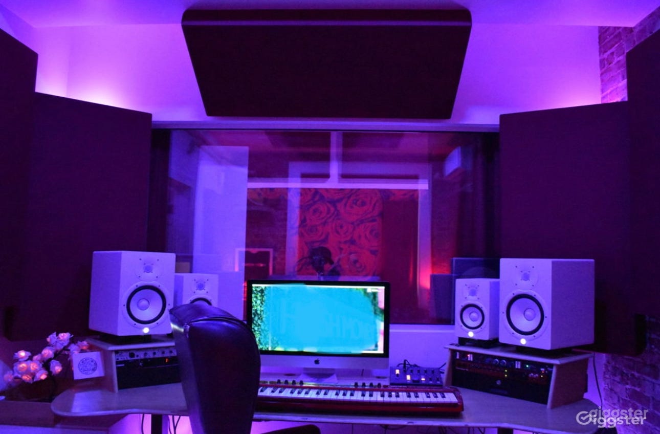 Rose Room | Intimate Studio 
Large Vocal Booth
Attached to Lobby