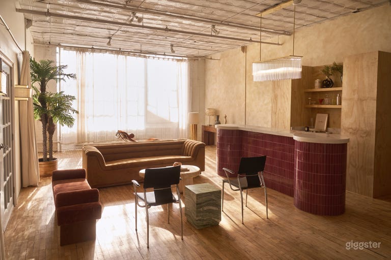  Loft photo et événement baigné de soleil avec mobilier sélectionné 