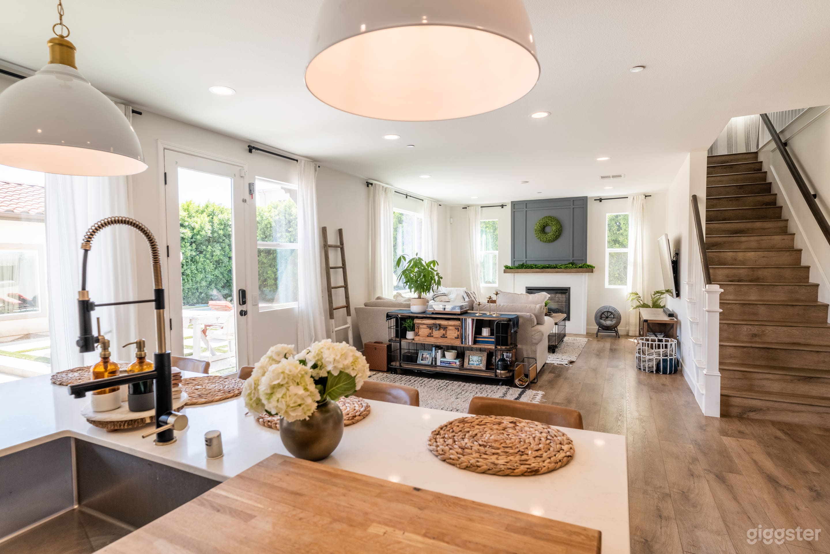 Modern Mediterranean with Open Floor Plan and Pool Photo 1