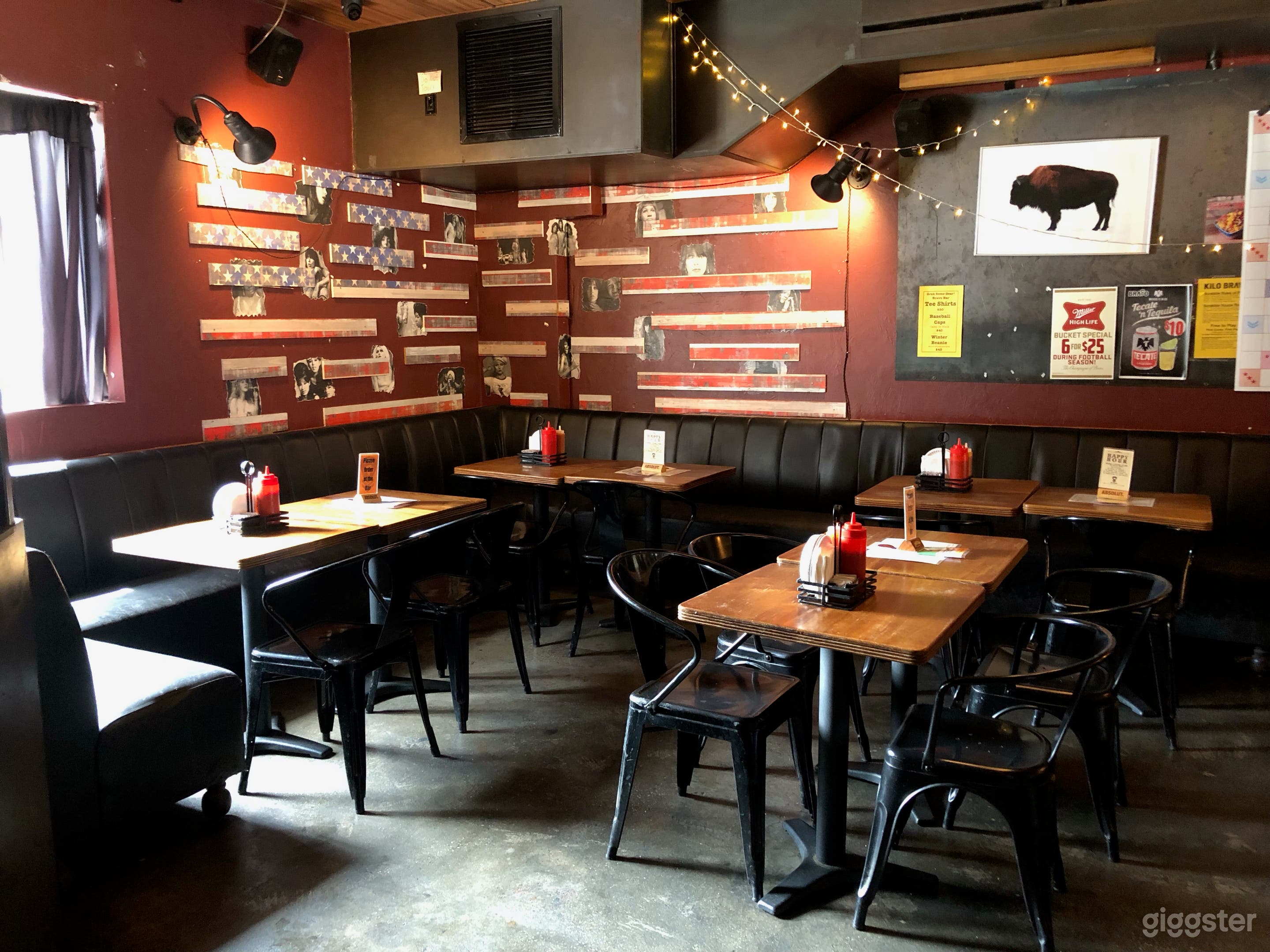 Our back seating section