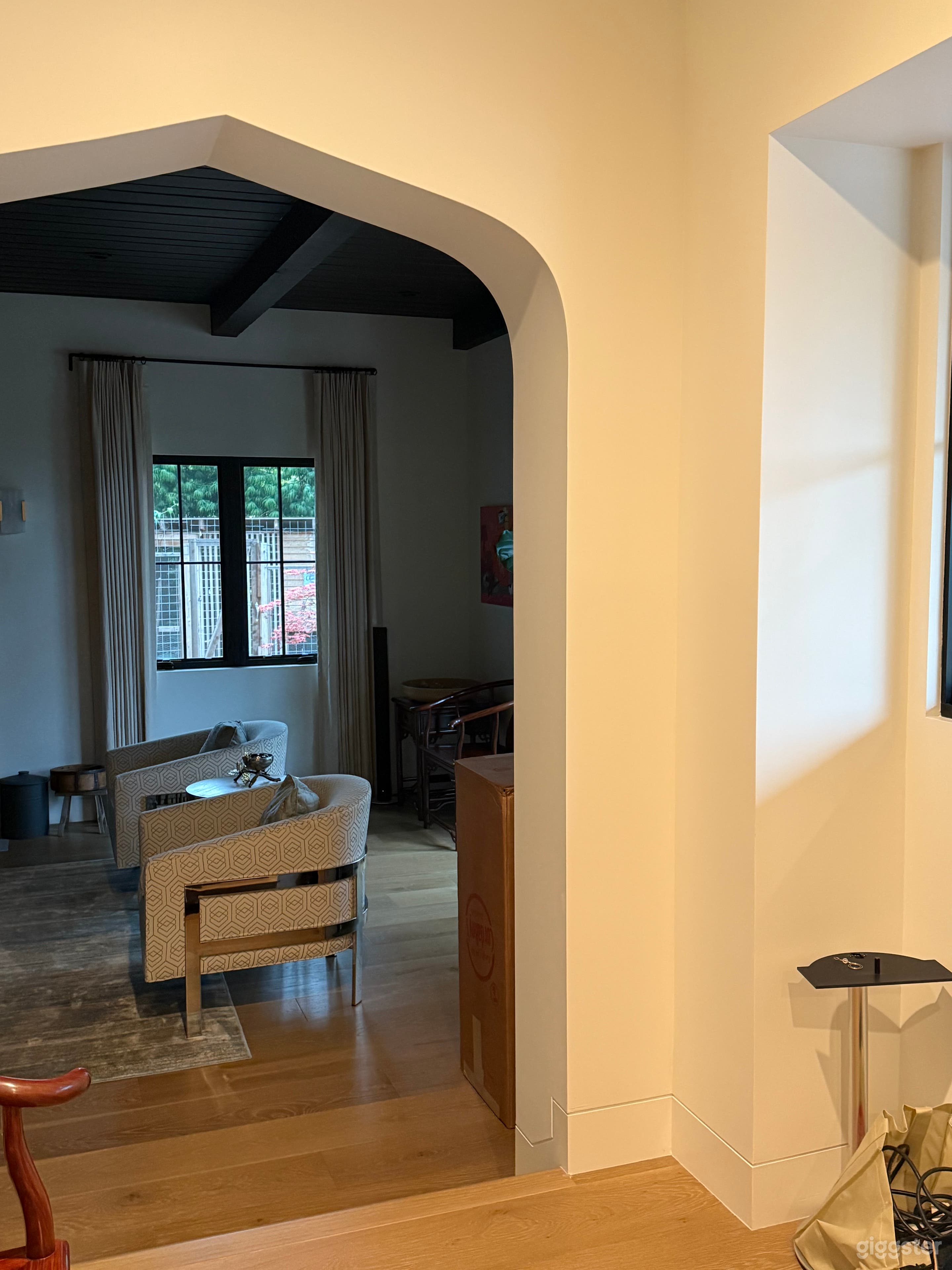 Archway going into the living room