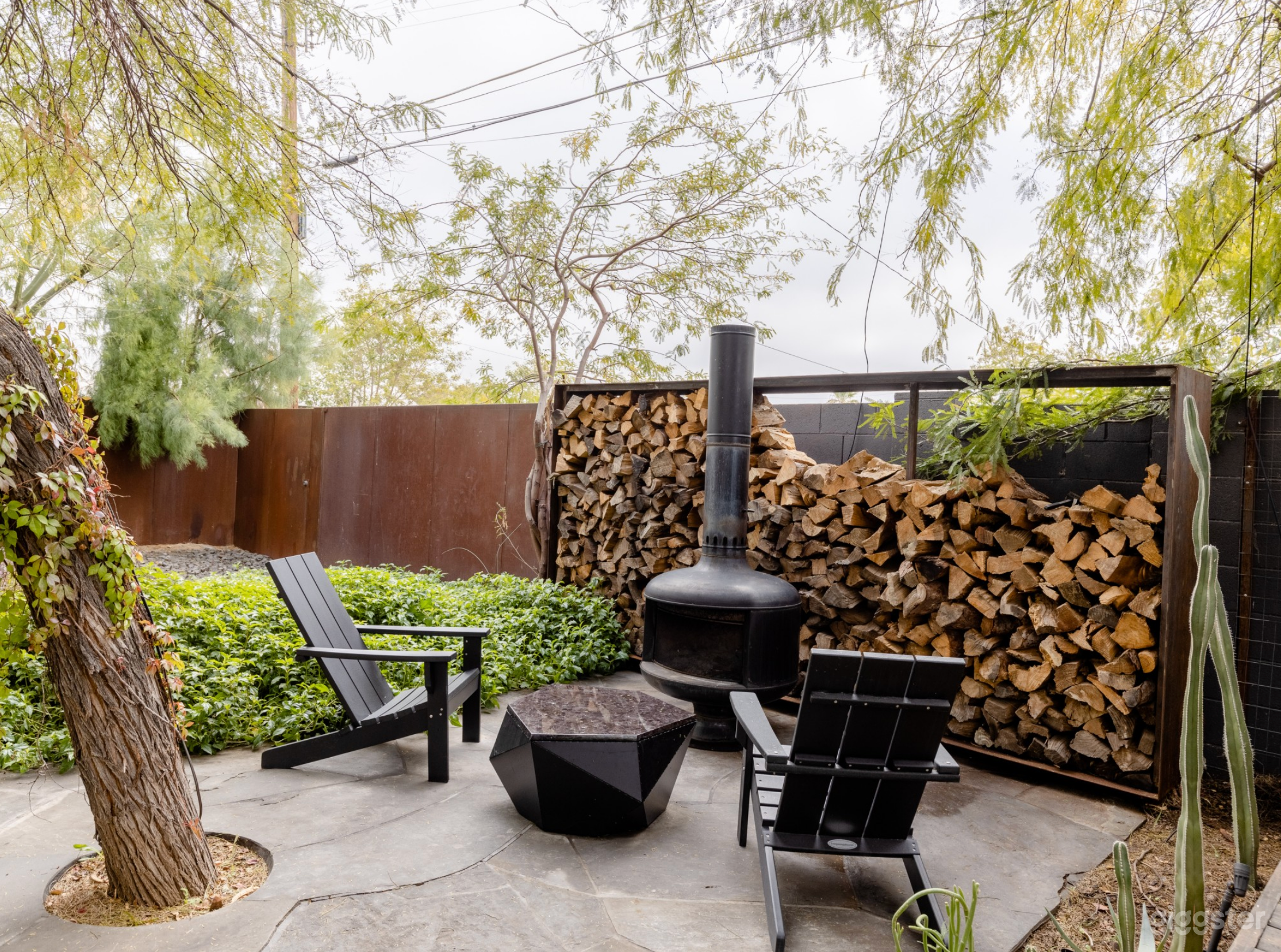 Modern Desert Garden Backyard + Architectural Guest House Photo 4
