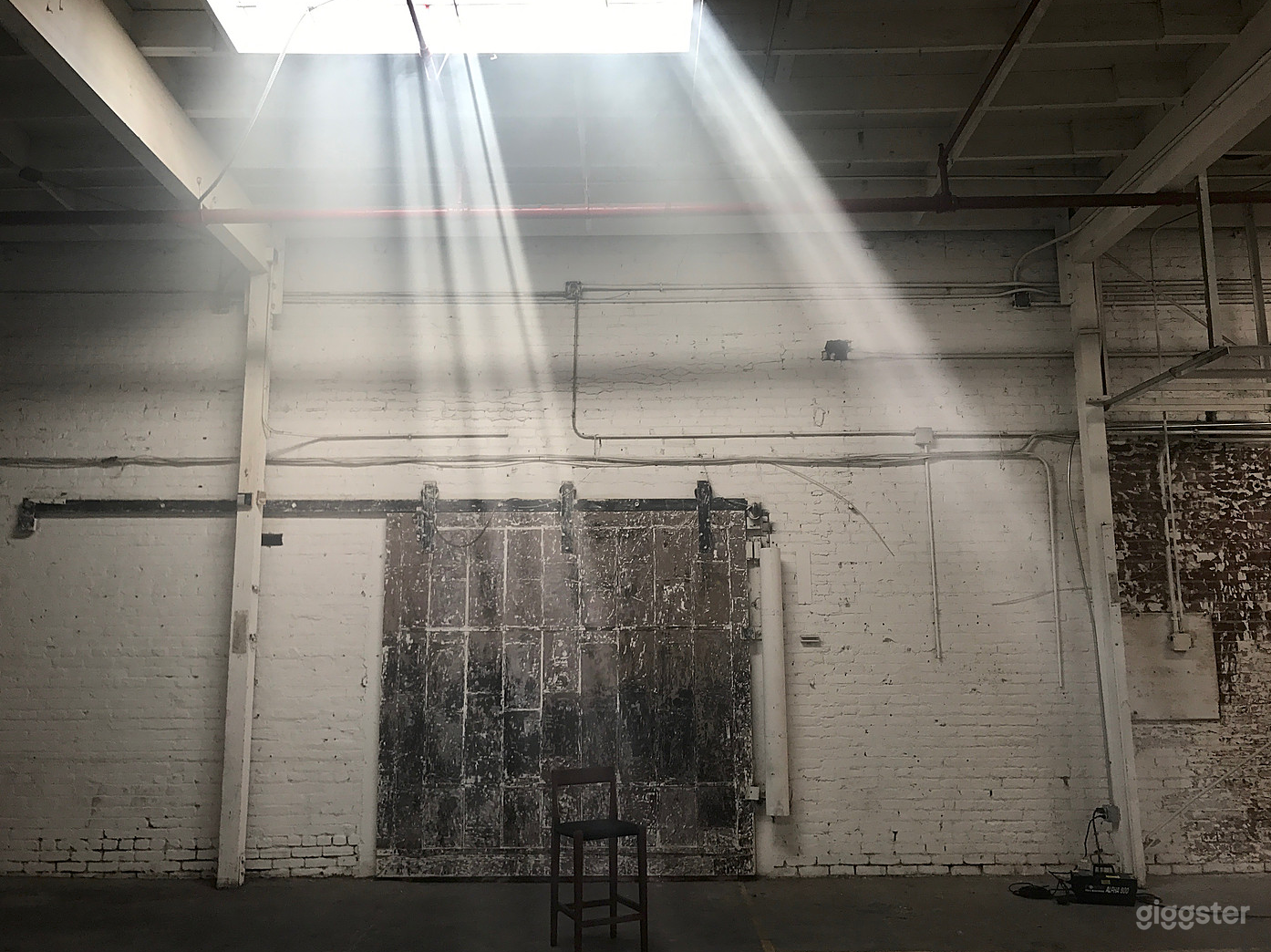 Vintage industrial fire door