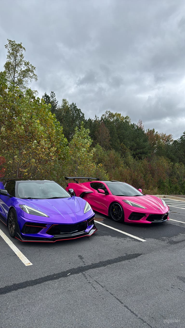  Hot Pink C8 Corvette 