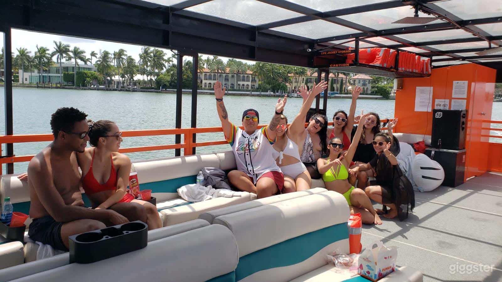 Wide and Serene 49FT PONTOON BOAT Party Boat Space Events Photo 1