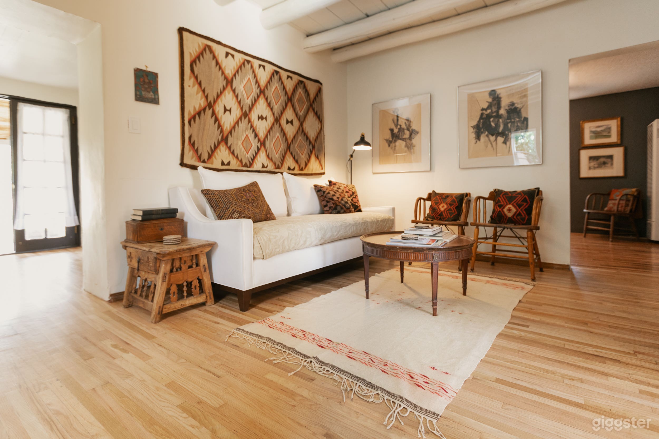 Historic Santa Fe Adobe farmhouse near Canyon Road Photo 1