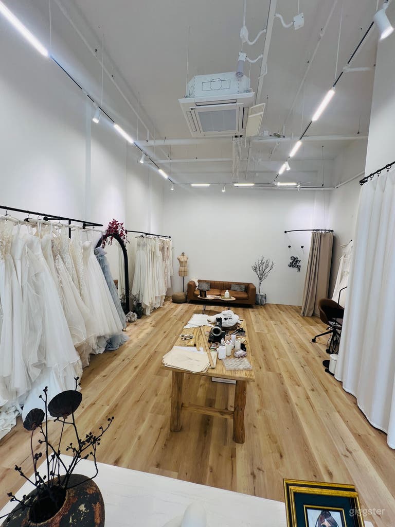  Beautiful bridal studio, gowns can be stored for events 