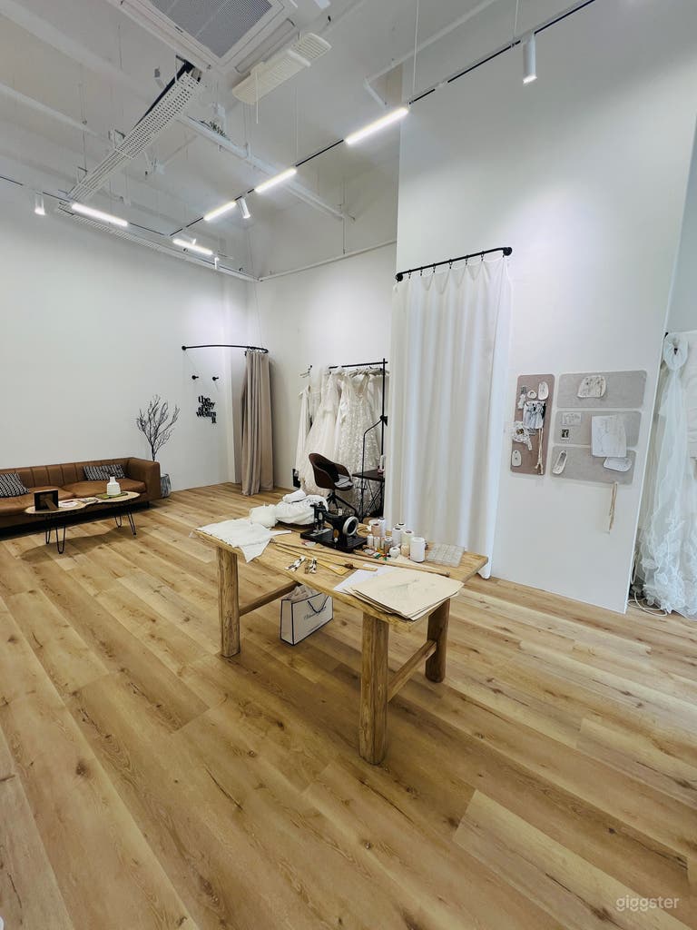  Beautiful bridal studio, gowns can be stored for events 