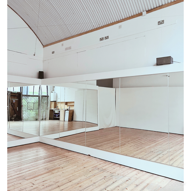  Stunning Annex Studio with Wooden Floors, Mirrored Walls and 