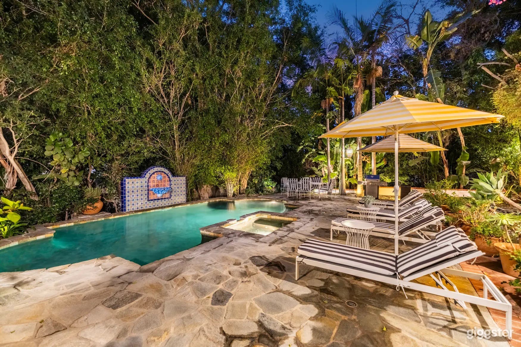 SECLUDED SPANISH LAGOON-STYLE POOL Photo 3