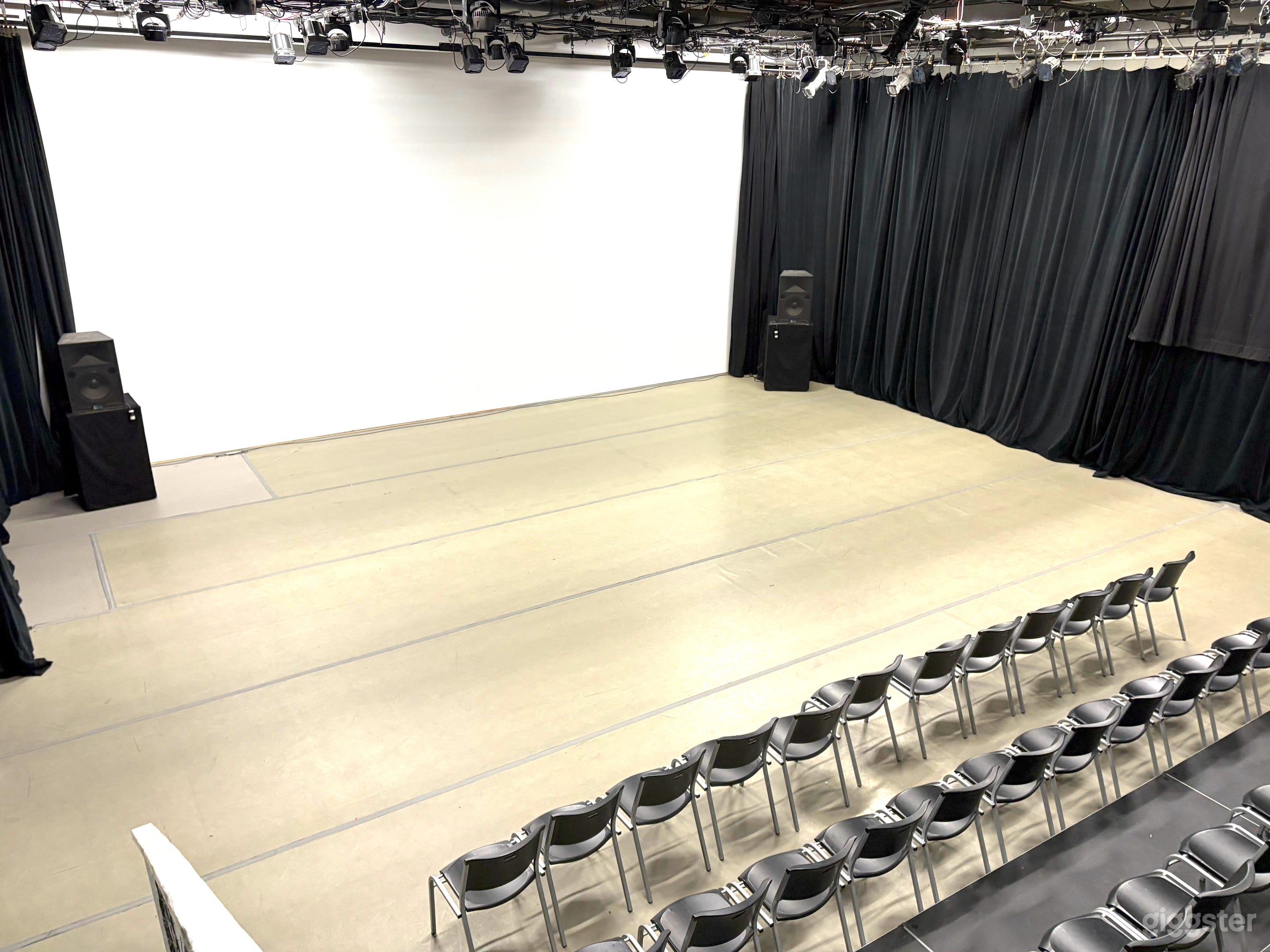 View from left side of Projection/Seating deck 