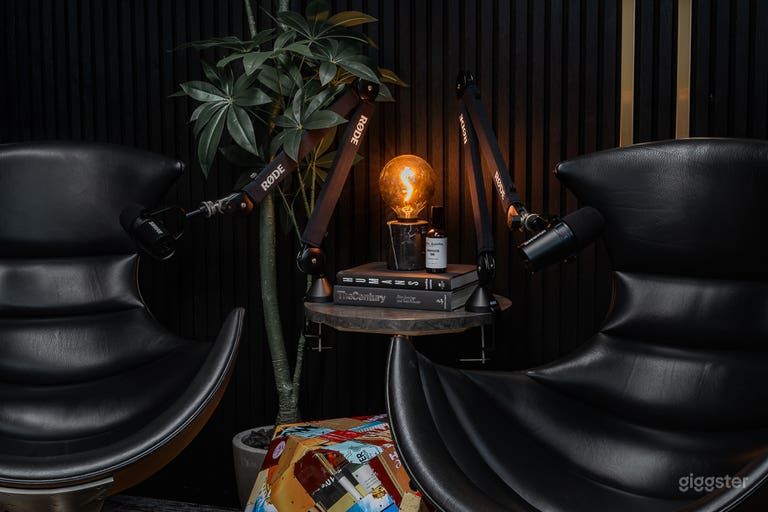  Podcast Studio (Lighting & Sound Included.) 