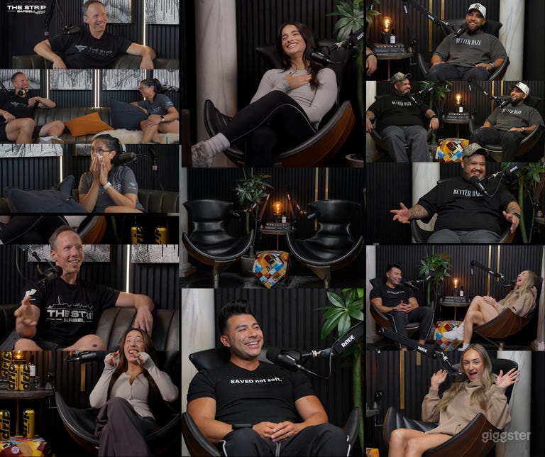  Podcast Studio (Lighting & Sound Included.) 