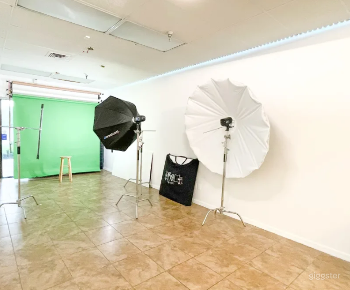 Studio photo & vidéo équipé d'un écran vert 