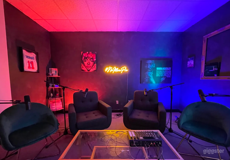  Estudio de podcast principal en Charlotte 