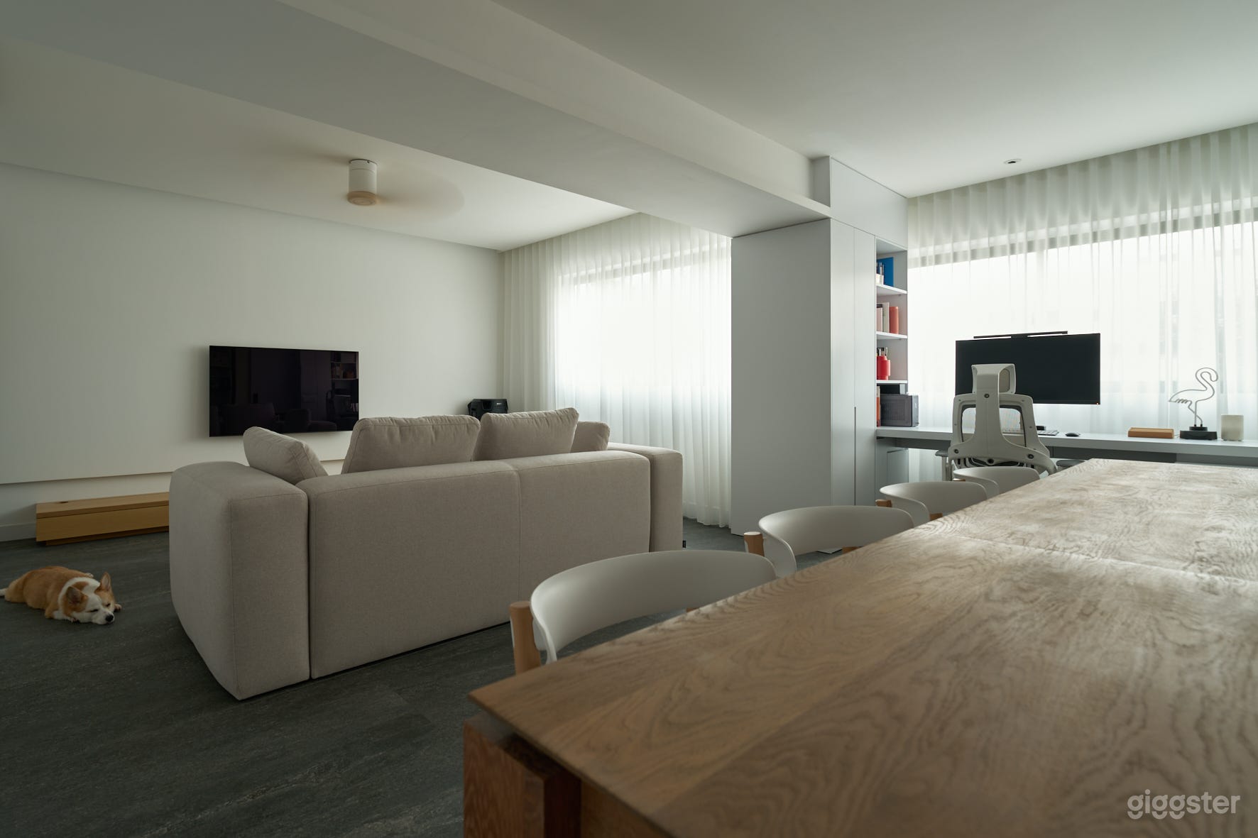 Contemporary Apartment with Kitchen Island Photo 1