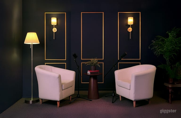  You can put your custom logo in the center frame on the wall. 