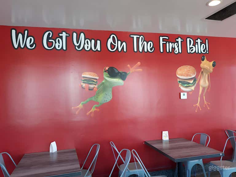 Ambiente para Comer Hamburguesas Restaurante de Comida Rápida 