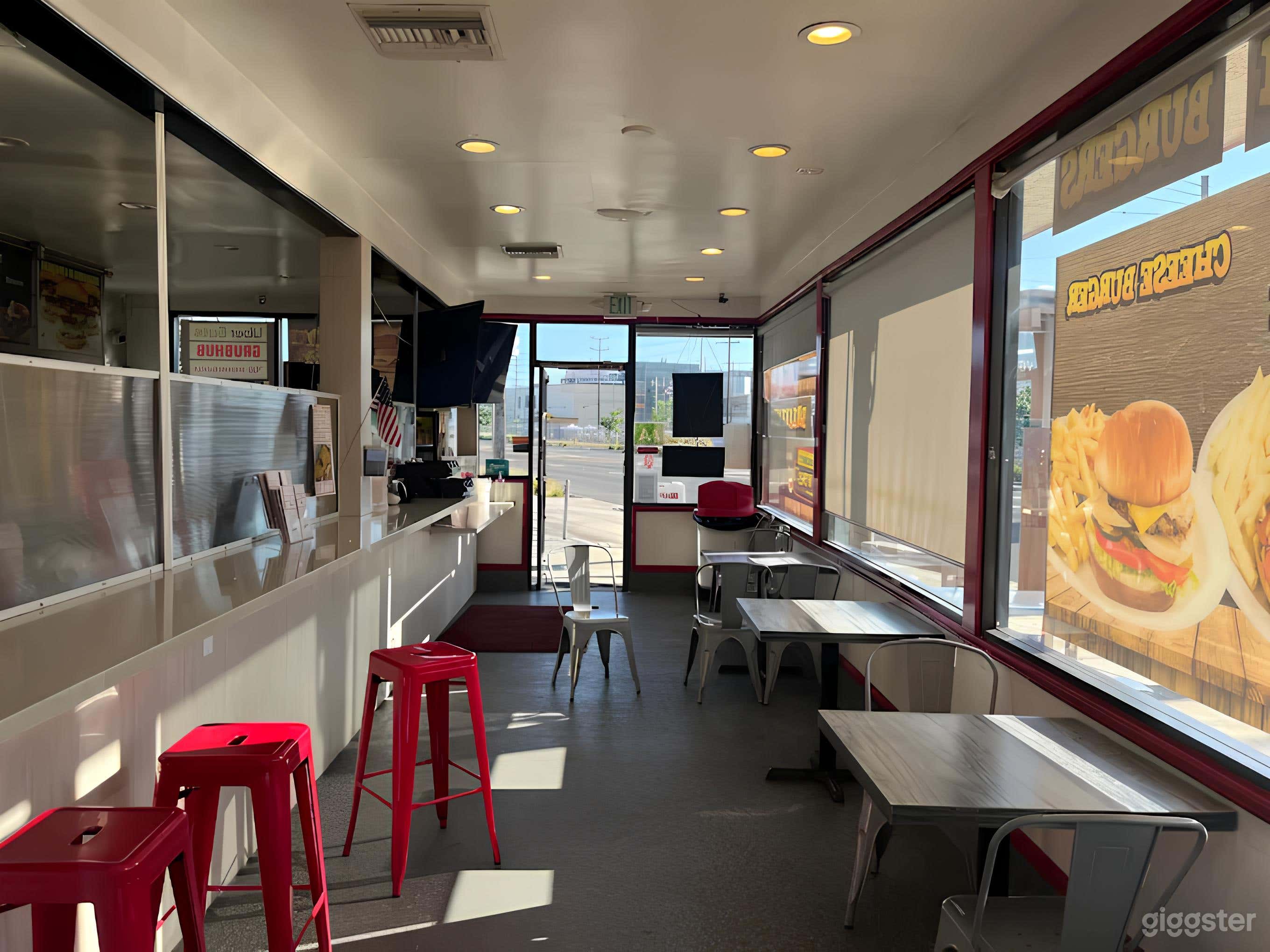 Burger Dining Setting Fast Food Diner Photo 2