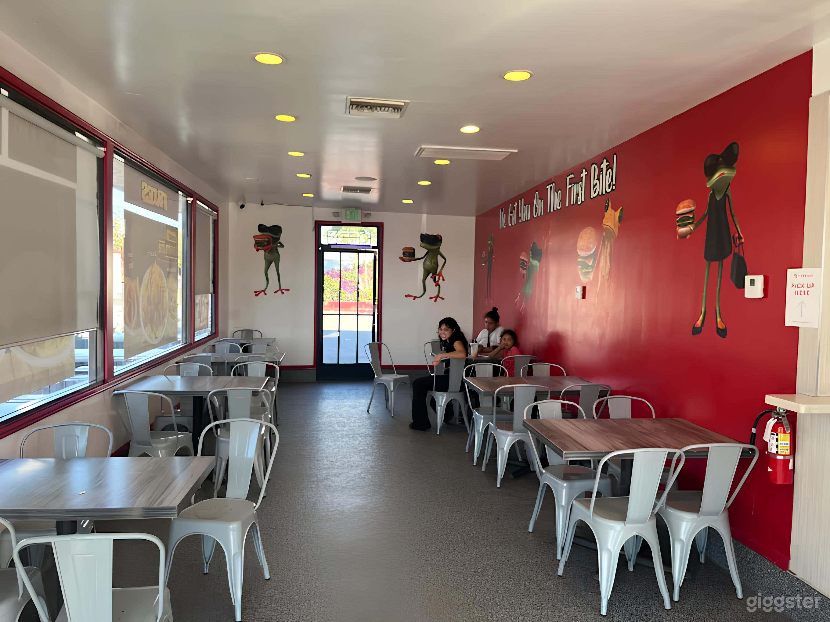 Burger Dining Setting Fast Food Diner Photo 1
