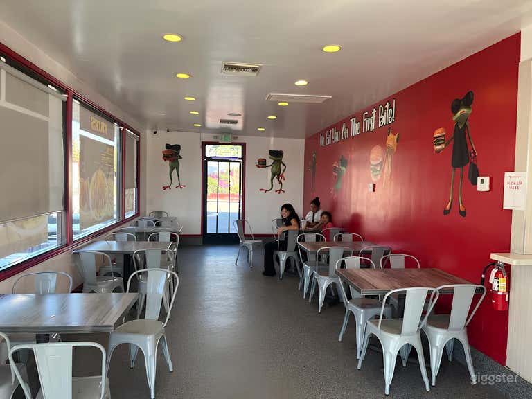  Ambiente para Comer Hamburguesas Restaurante de Comida Rápida 