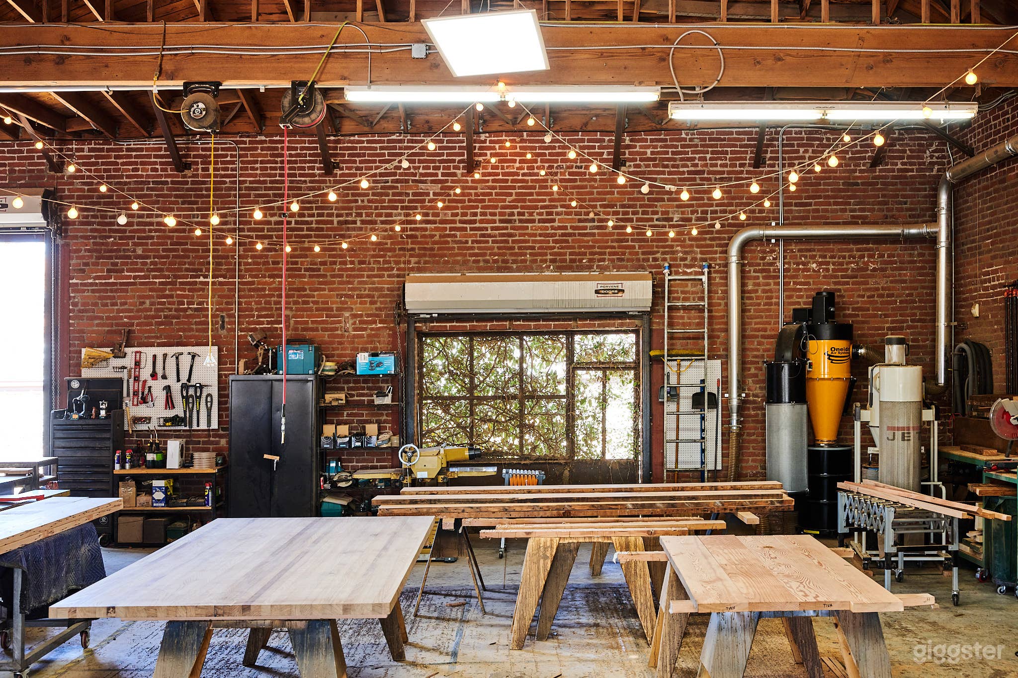 Industrial Wood Workshop with Natural Light Photo 4