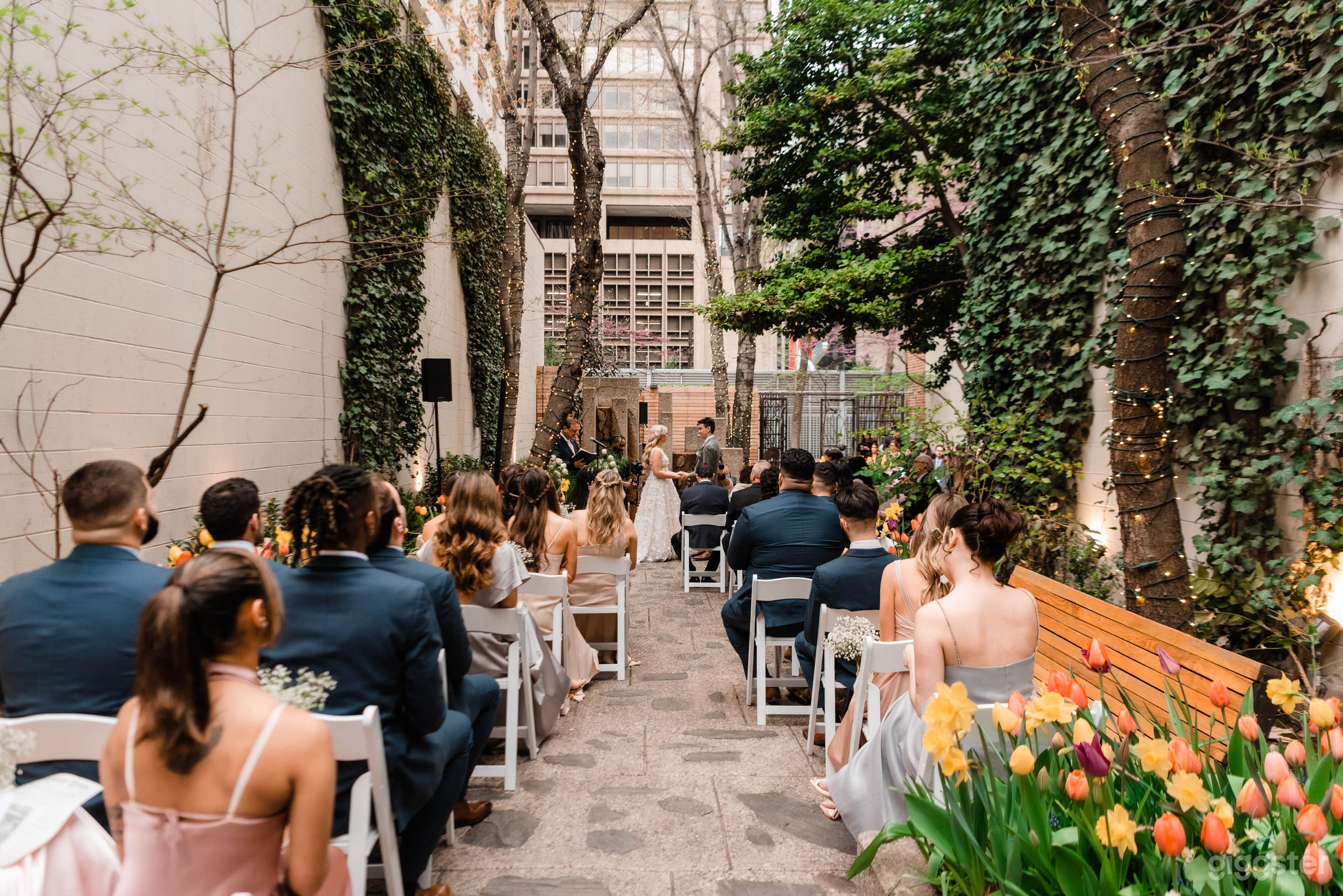 Wedding Ceremony with seated guests