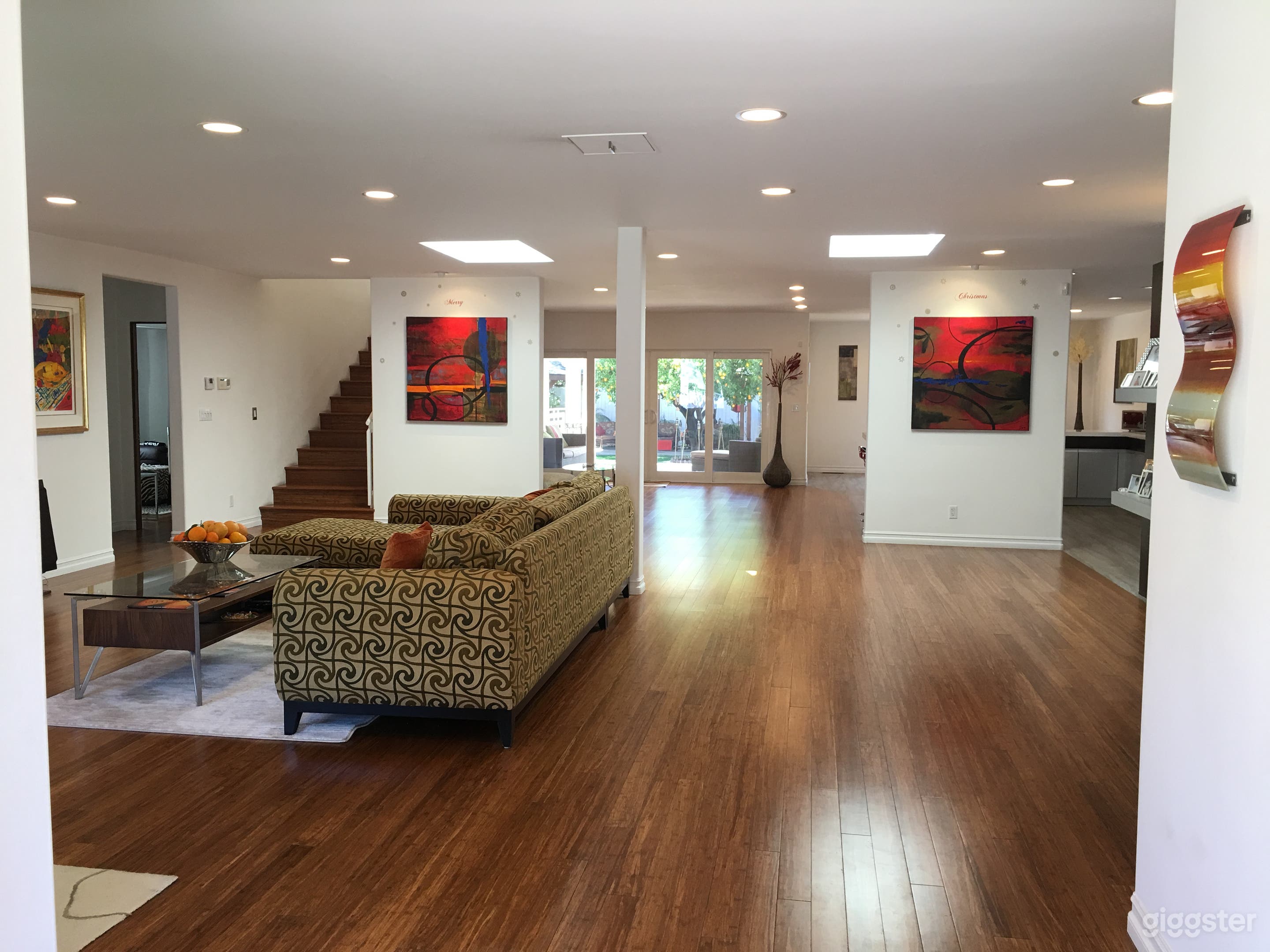 View from front door into home